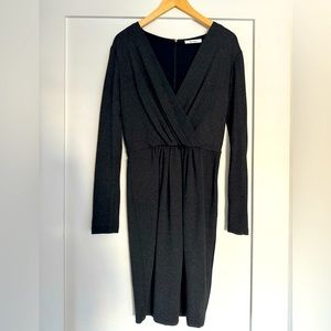 MaxMara grey wool mix dress